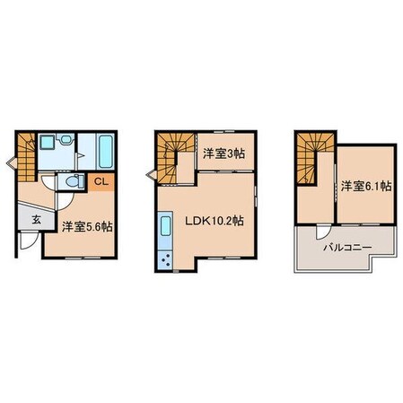 仮)鳴子高根S貸家の物件間取画像